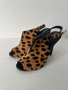 Rebecca Minkoff Leopard Calf Hair Heels 8.5
@